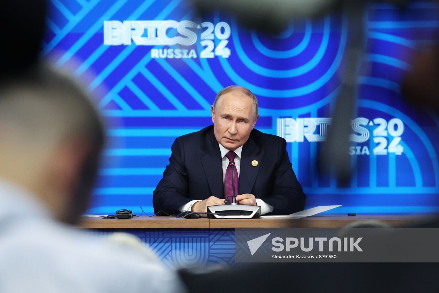 16th BRICS Summit. Press conference with President of Russia Vladimir Putin