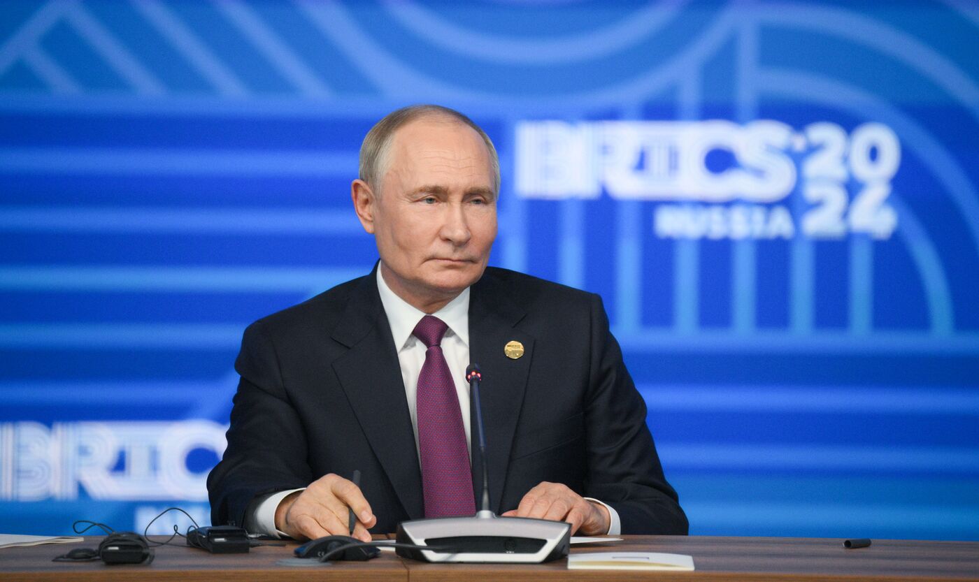 16th BRICS Summit. Press conference with President of Russia Vladimir Putin