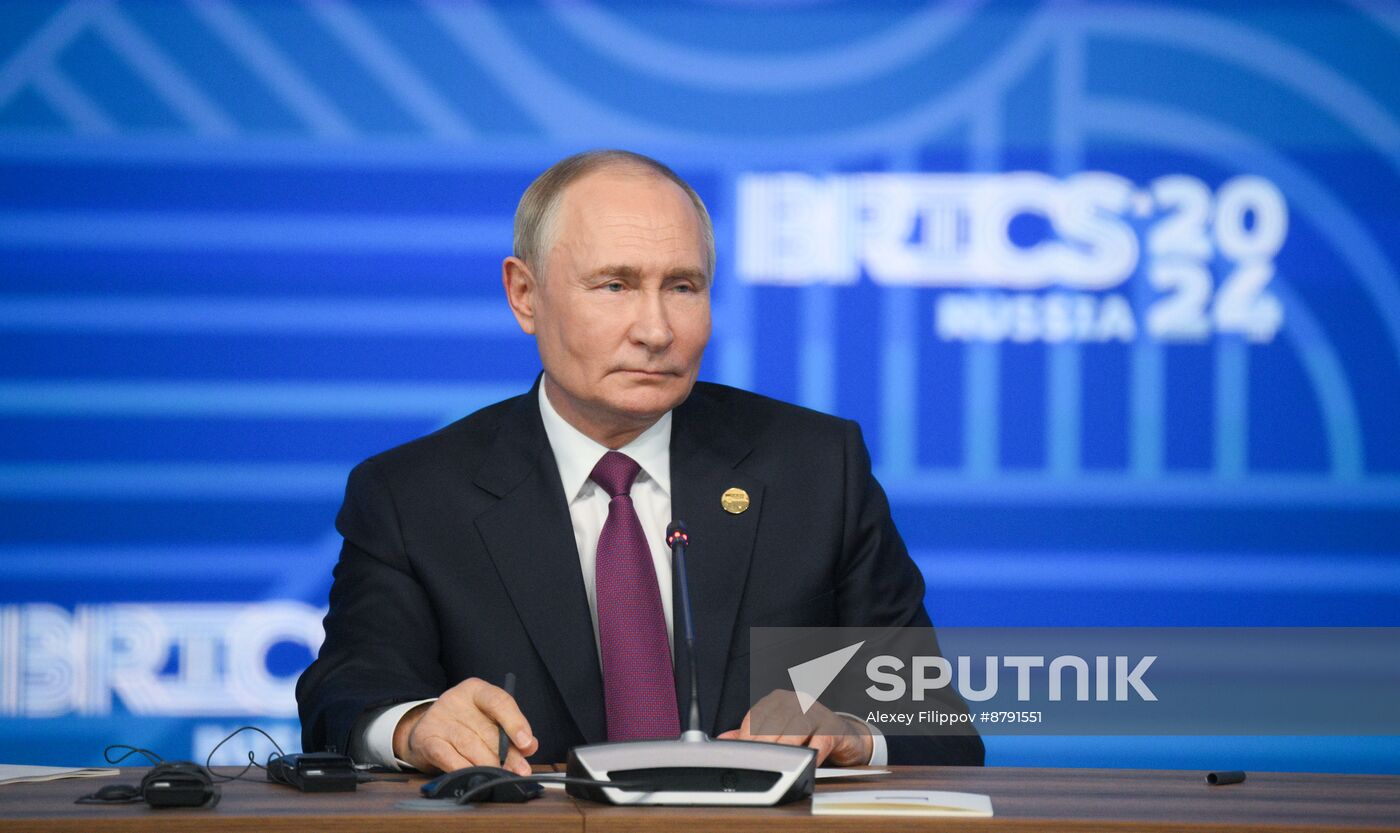 16th BRICS Summit. Press conference with President of Russia Vladimir Putin