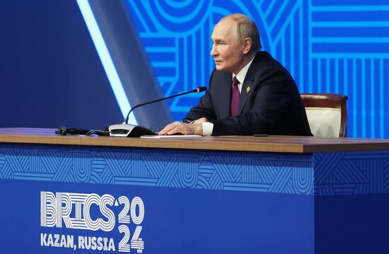 16th BRICS Summit. Press conference with President of Russia Vladimir Putin