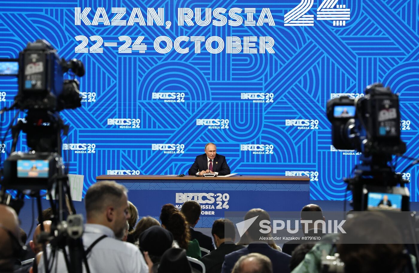 16th BRICS Summit. Press conference with President of Russia Vladimir Putin