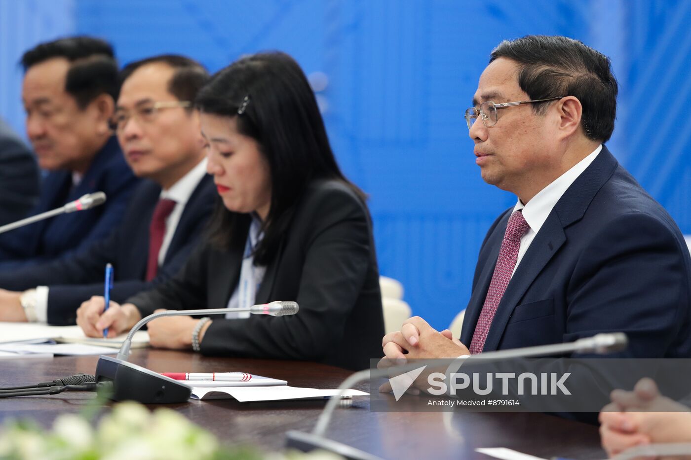 16th BRICS Summit. President of Russia Vladimir Putin meets with Prime Minister of Vietnam Phạm Minh Chinh