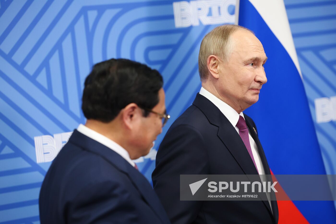 16th BRICS Summit. President of Russia Vladimir Putin meets with Prime Minister of Vietnam Phạm Minh Chinh