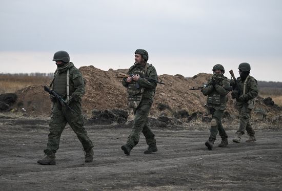 Russia Ukraine Military Operation Troops Training