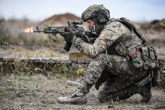 Russia Ukraine Military Operation Troops Training