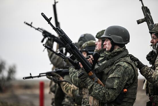 Russia Ukraine Military Operation Troops Training