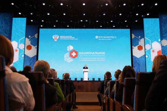 Russia Putin National Healthcare Congress