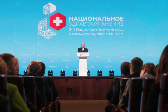 Russia Putin National Healthcare Congress