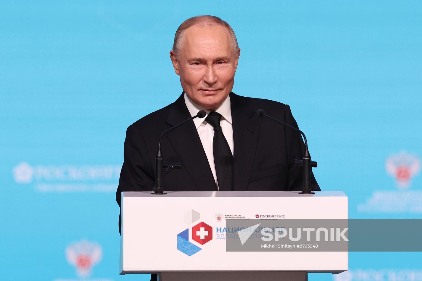 Russia Putin National Healthcare Congress