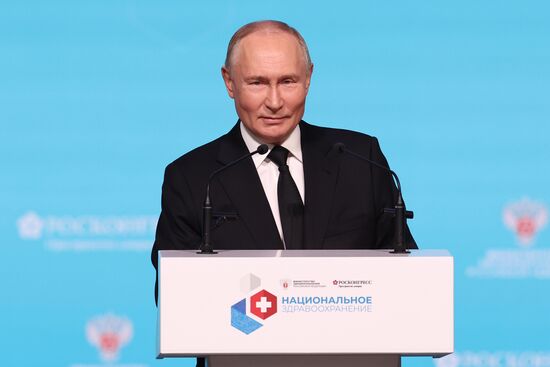 Russia Putin National Healthcare Congress