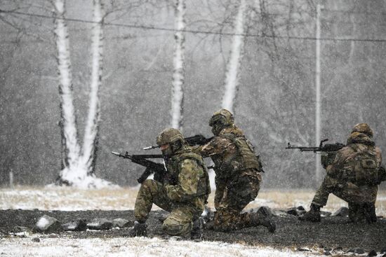 Russia Cadets Military Exercise