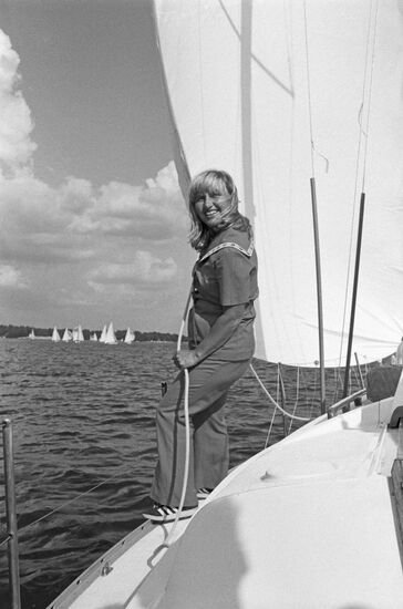 Yacht captain Viktoria Ostrovskaya
