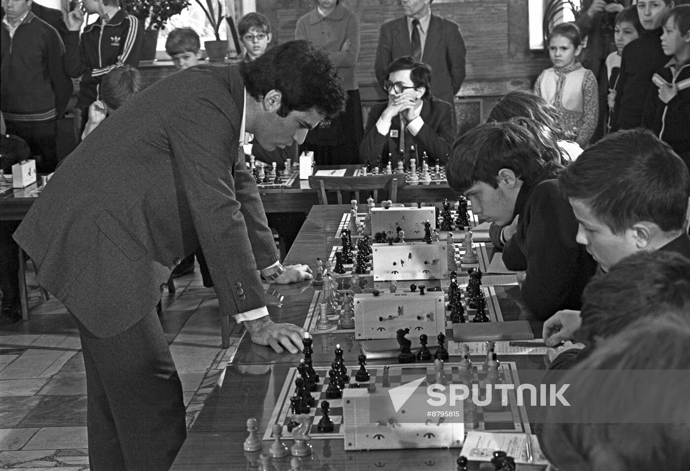 Harry Kasparov at 8th All-Union Chess Tournament in Irkutsk