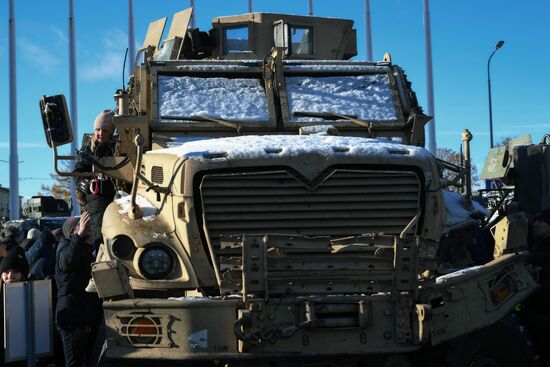 Russia Ukraine Captured Military Equipment Exhibition