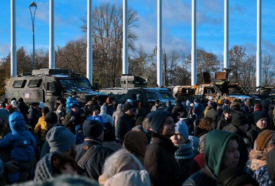 Russia Ukraine Captured Military Equipment Exhibition