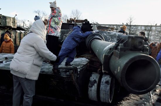 Russia Ukraine Captured Military Equipment Exhibition