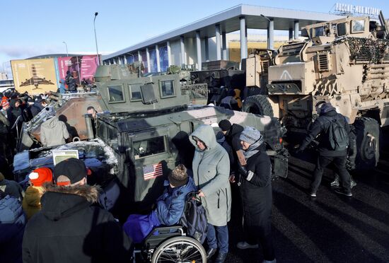 Russia Ukraine Captured Military Equipment Exhibition