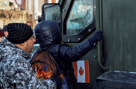 Russia Ukraine Captured Military Equipment Exhibition