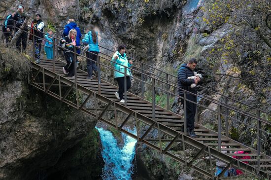 Russia Tourism Karachay-Cherkessia Alikonovskoye Gorge