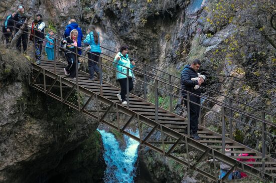 Russia Tourism Karachay-Cherkessia Alikonovskoye Gorge