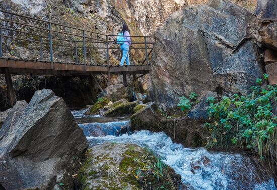 Russia Tourism Karachay-Cherkessia Alikonovskoye Gorge