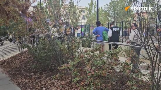 Dozens of people have gathered at polling stations in Washington