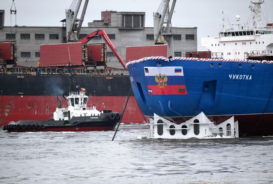 Russia Chukotka Nuclear Powered Icebreaker