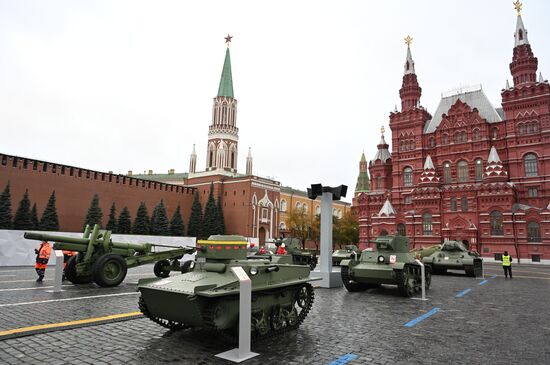 Russia WWII Historical Parade Anniversary Exhibition