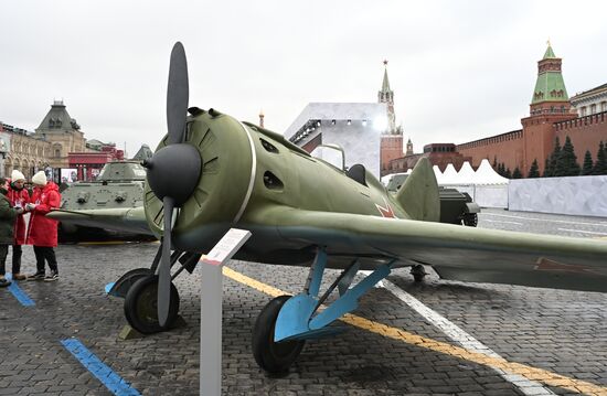 Russia WWII Historical Parade Anniversary Exhibition