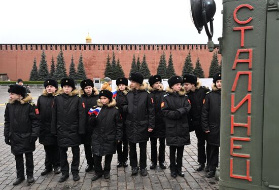 Russia WWII Historical Parade Anniversary Exhibition