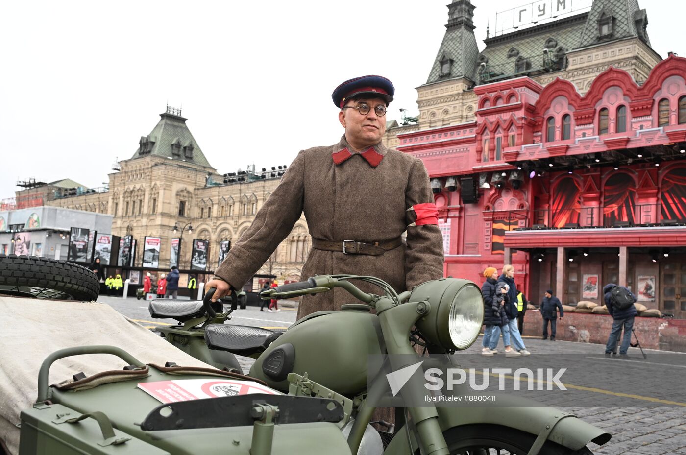 Russia WWII Historical Parade Anniversary Exhibition