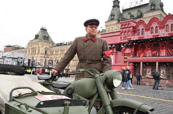 Russia WWII Historical Parade Anniversary Exhibition