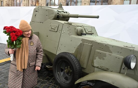 Russia WWII Historical Parade Anniversary Exhibition