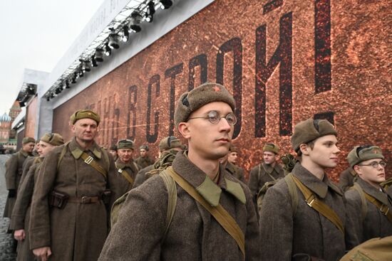 Russia WWII Historical Parade Anniversary Exhibition