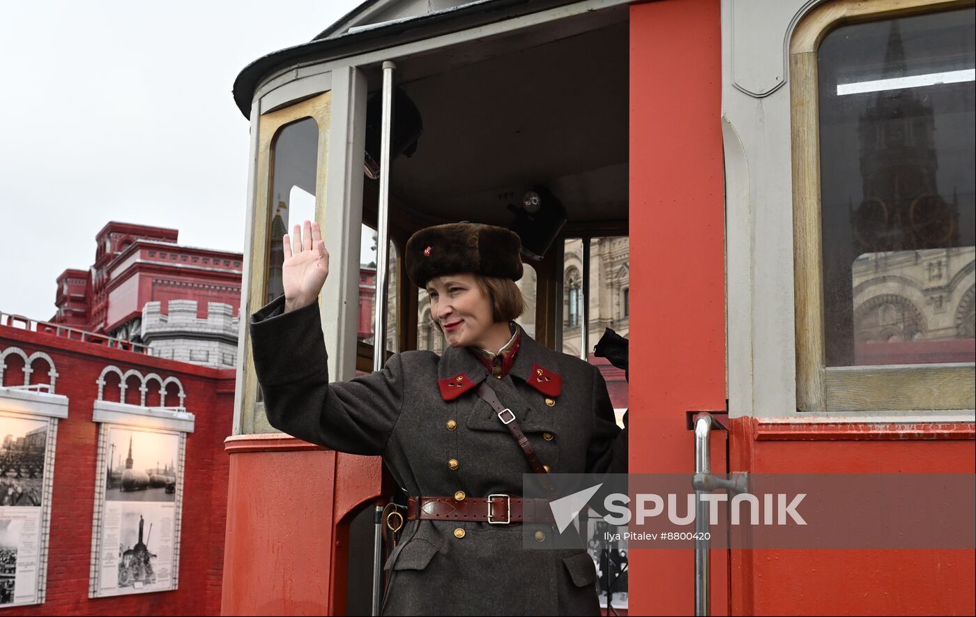 Russia WWII Historical Parade Anniversary Exhibition