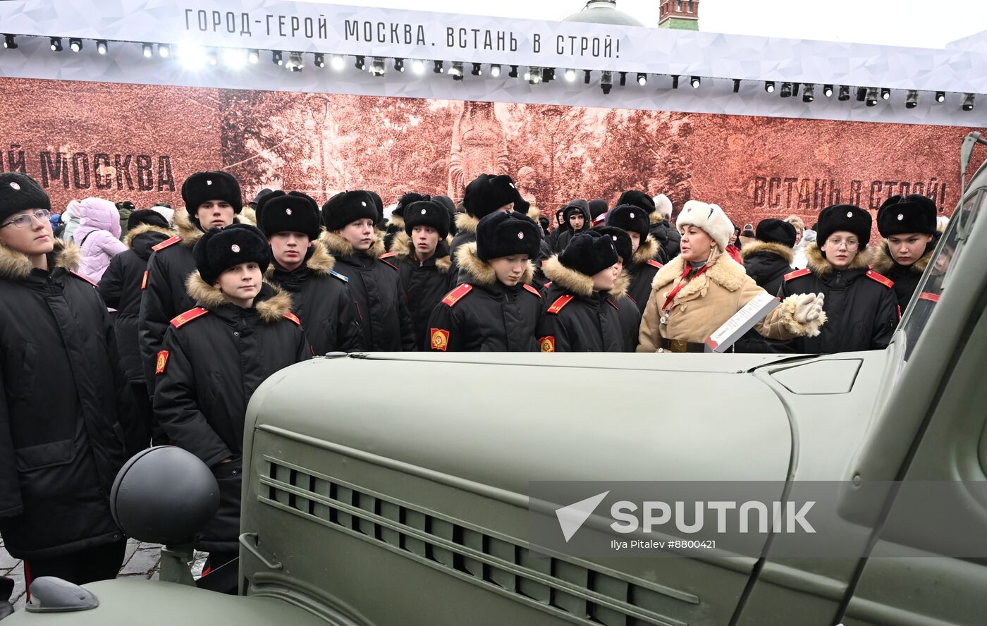 Russia WWII Historical Parade Anniversary Exhibition