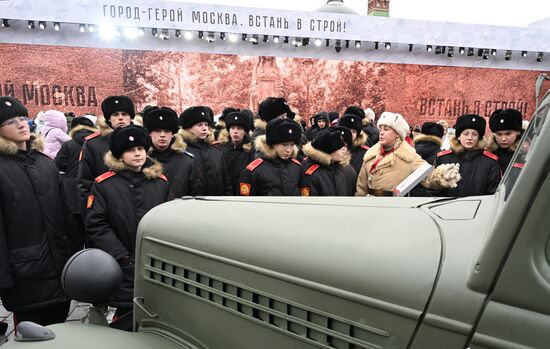 Russia WWII Historical Parade Anniversary Exhibition