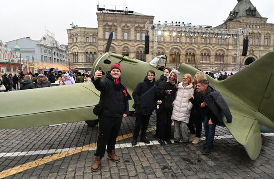 Russia WWII Historical Parade Anniversary Exhibition