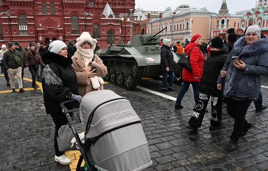 Russia WWII Historical Parade Anniversary Exhibition