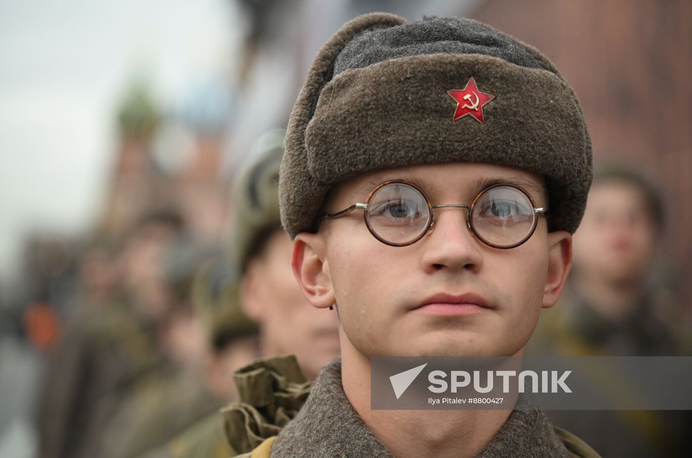 Russia WWII Historical Parade Anniversary Exhibition