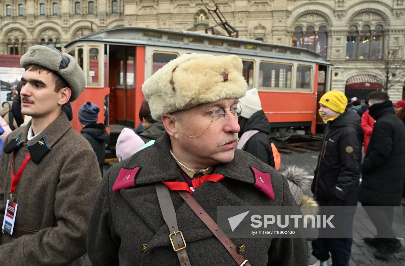 Russia WWII Historical Parade Anniversary Exhibition