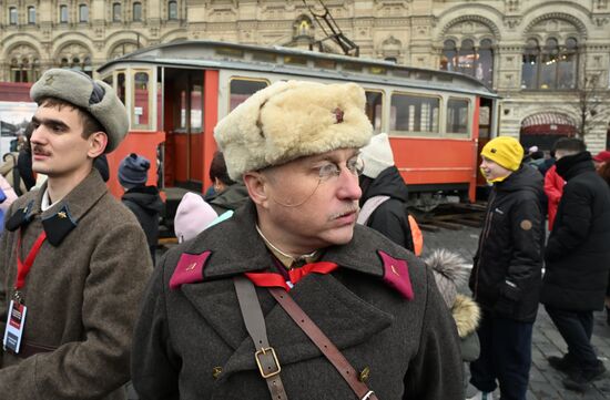 Russia WWII Historical Parade Anniversary Exhibition