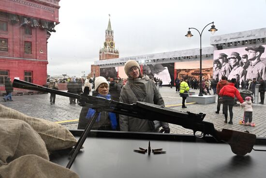 Russia WWII Historical Parade Anniversary Exhibition