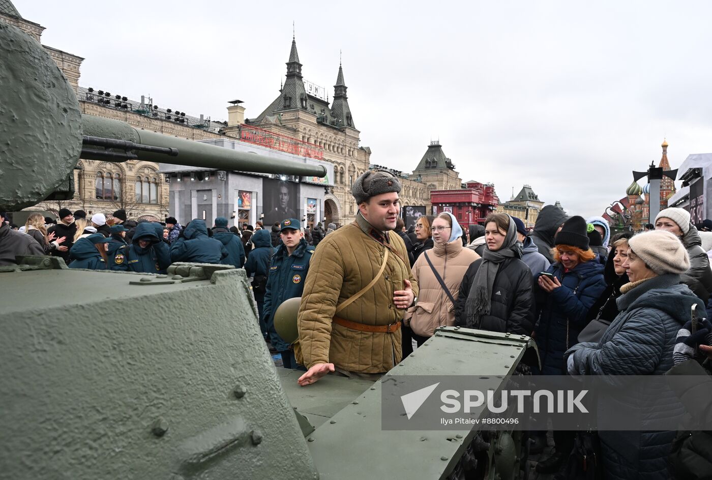 Russia WWII Historical Parade Anniversary Exhibition