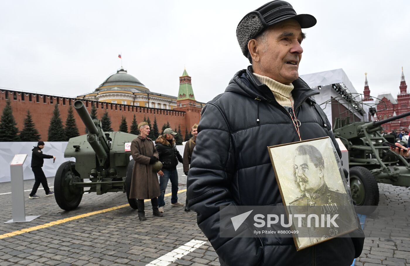 Russia WWII Historical Parade Anniversary Exhibition