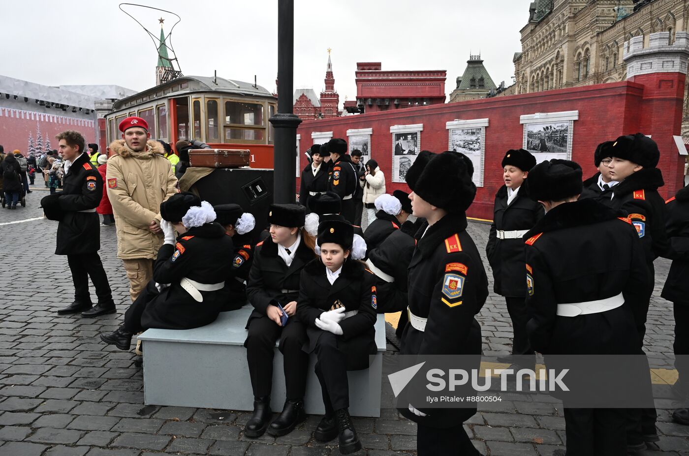 Russia WWII Historical Parade Anniversary Exhibition