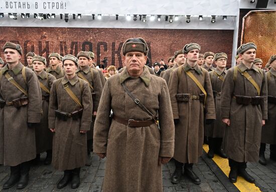 Russia WWII Historical Parade Anniversary Exhibition