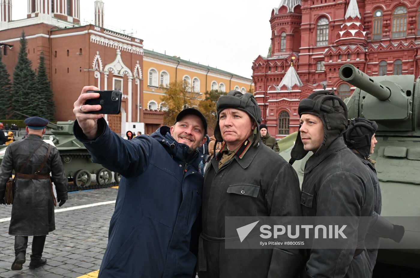 Russia WWII Historical Parade Anniversary Exhibition