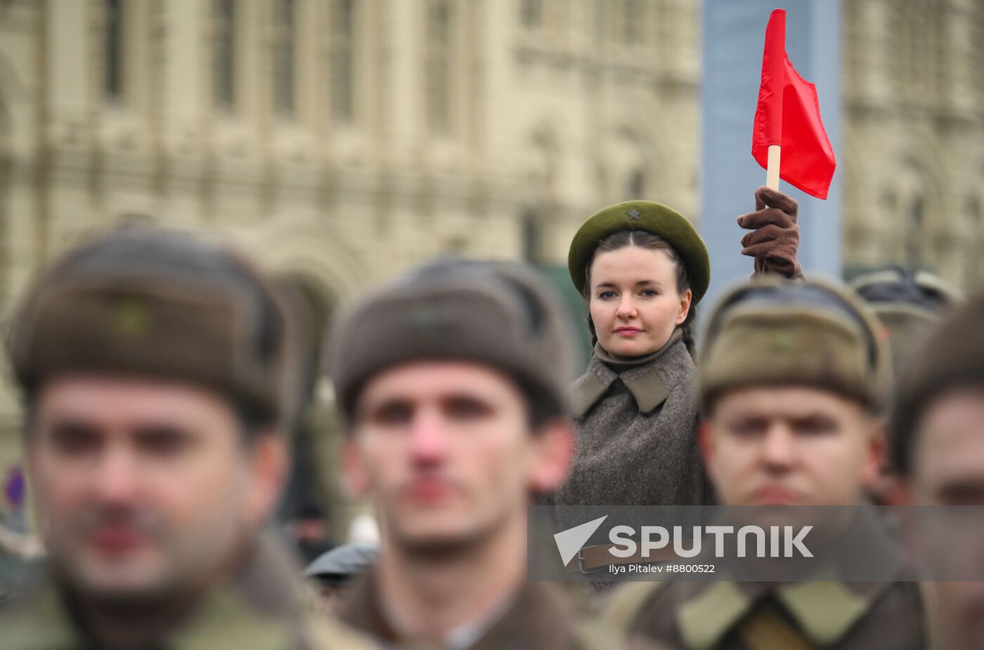 Russia WWII Historical Parade Anniversary Exhibition