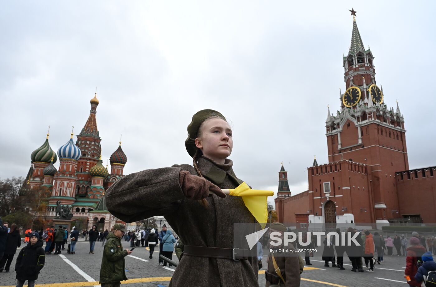 Russia WWII Historical Parade Anniversary Exhibition